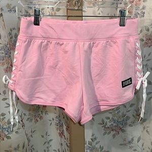 NWT -  Sz Small Victoria’s Secret PINK Side Lace-Up Shorts